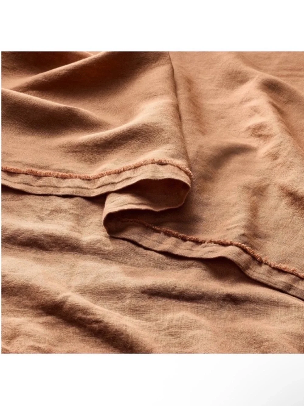 NWT King 100% Linen Sheet Set Adobe Clay - Casaluna